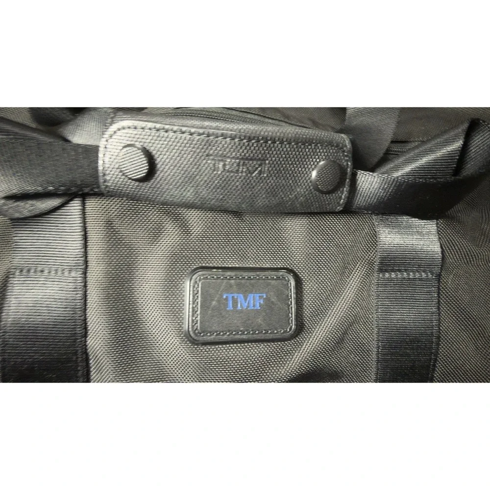 Tumi Alpha 2 Double Expansion Travel Satchel Black Weekender Business Duffle Bag